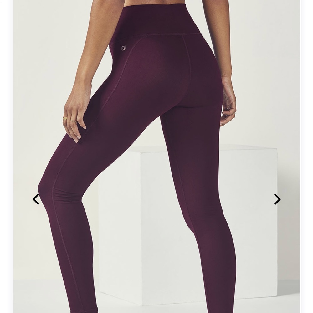 Burgundy athletic leggings
